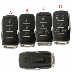 CS087002 Smart Remote Car Key Shell Case With 3 4 5 6 Buttons for Dodge RAM 1500...