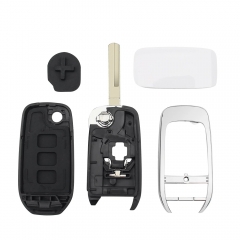 CS010036  2/3 Buttons Flip Folding Remote Car Key Case Shell For Renault Dacia Logan Sandero Lodgy Dokker Duster 2016 Uncut Blade