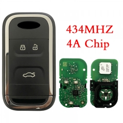 CN079004 3 Button Car Keyless Smart Remote Key 434Mhz 4A Chip for New Chery Tigg...