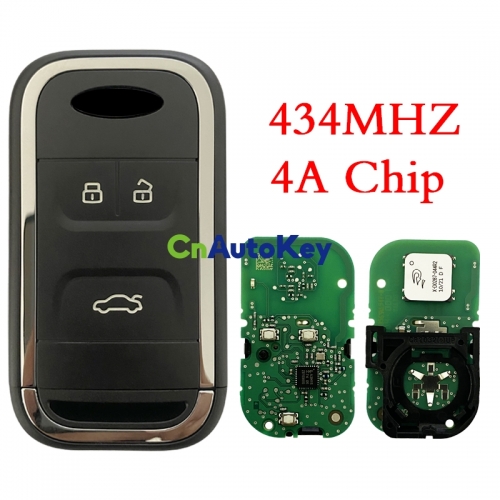 CN079004 3 Button Car Keyless Smart Remote Key 434Mhz 4A Chip for New Chery Tiggo 5 Tiggo 7 Tiggo 8 Arrizo 5 6 7 Intelligent Remote Key