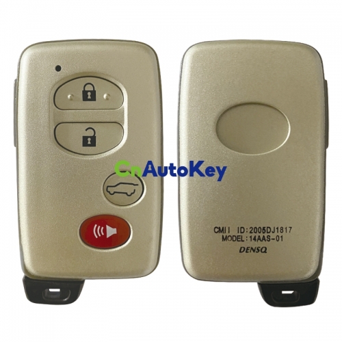 CS007128 for Toyota Prius Land Cruiser Replacement Remote Car Key Shell Case Fob 4Buttons