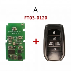 CN007271 Lonsdor ft03 FT03-0120 312/315/433mhz inteligente chave pcb para toyota alphard vellfire 8a chip k518 inteligente placa chave remota