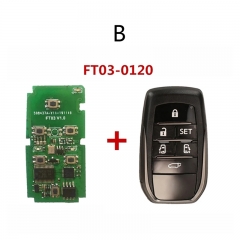 CN007271 Lonsdor ft03 FT03-0120 312/315/433mhz inteligente chave pcb para toyota alphard vellfire 8a chip k518 inteligente placa chave remota