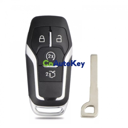 CS018049 Aftermarket 4 Button Remote Car Key Shell For Ford Edge Explorer Fusion 2013 2014 2015 2016 2017 M3N-A2C31243300 Smart Key Fob