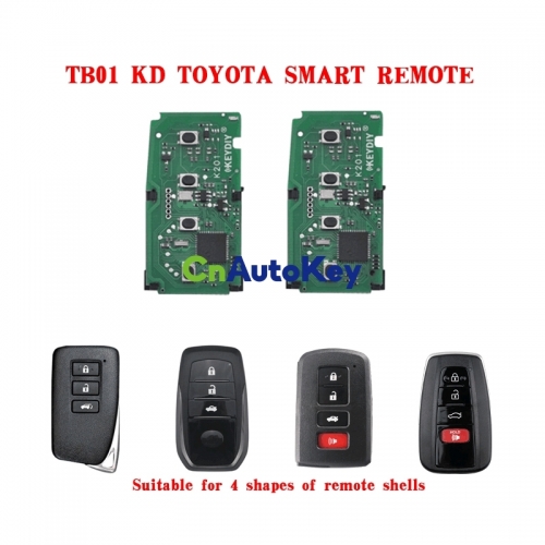 CNKY019  TBO1 KD TOYOTA SMART REMOTE Suitable for 4 shapes of remote shells 