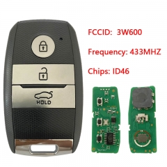 CN051009 For kia sorento K5 3 button smart KEY 433MHZ ID46 3W600 1Y600