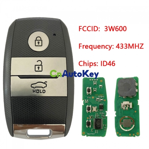 CN051009 For kia sorento K5 3 button smart KEY 433MHZ ID46 3W600 1Y600
