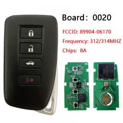 CN052015 2013-2018 Lexus 4-Button Smart-Key PN 89904-06170 HYQ14FBA (G Board – 0...