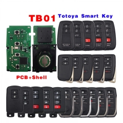 TB-01 TB01 KD Smart Key Universal Remote Control with 8A Transponder and Shell for Toyota Corolla RAV4 Camry/Lexus FCCID:0020