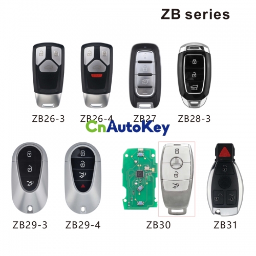 KEYDIY KD ZB Series ZB26 ZB27 ZB28 ZB29 ZB30 ZB31 For Audi For Benz For BMW Style Smart Remote Key For KD-X2 Key Programmer