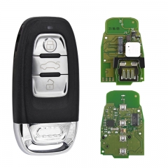 CN008081 3 Button Car Smart Card Remote Key For Audi A4 S4 A5 S5 Q5 A6 Keyless go PCF7945A 434Mhz 8T0 959 754F