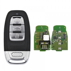CN008082 3 Button Car Smart Card Remote Key For Audi A4 S4 A5 S5 Q5 A6 Keyless go PCF7945A 868Mhz 8T0 959 754K