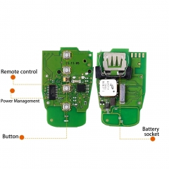 Xhorse XSADJ1GL VVDI 754J Smart Key for Audi 315/433/868MHZ A6L Q5 A4L A8L with Key Shell