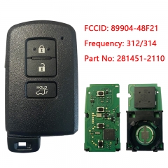 CN007152 For Toyota Land Cruiser Smart Keys Remote 2016 3 Button 312/314MHz 281451-2110 89904-48F21 SUV