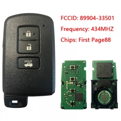 CN007160 For Smart Key for Toyota AurisRav 4 3Buttons 434MHz First Page88 Model ...