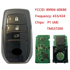 CN007154 For Toyota Land Cruiser 2016-2017 Genuine Smart Key 3 Buttons 433MHz P1...