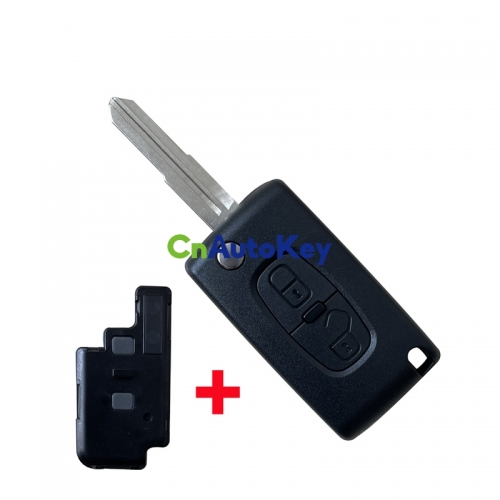 CS009048 FOR PEUGEOT 4007 ET 4008 For Citroen C-Crosser C4 Aircross 2 Button Fob Remote Key case flip remote key shell fob MIT-11R blade