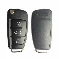 CN008090 Genuine Audi Q7, A6, S6 2006+ Flip Remote, 3Buttons 8E Chip,315/434/868NHZ 4F0837220AK 4F0 837 220 AK Keyless Go