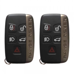 CS004011 RIN Sostituzione Chiave Shell + Chiave Di Emergenza fit Smart Key Fob caso 5 Pulsante Per Land Rover Range Rover Evoque sport LR4 JLR xfJF