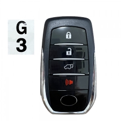CN007292 Original 3+1 Button Smart Car Key For Toyota GR Remotes 433.92MHZ FCC ID B3U2K2P/0010 BM1EW