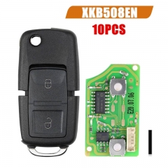 10PCS XHORSE XKB508EN Wire Remote Key B5 Style 2 Buttons work with MINI Key Tool...