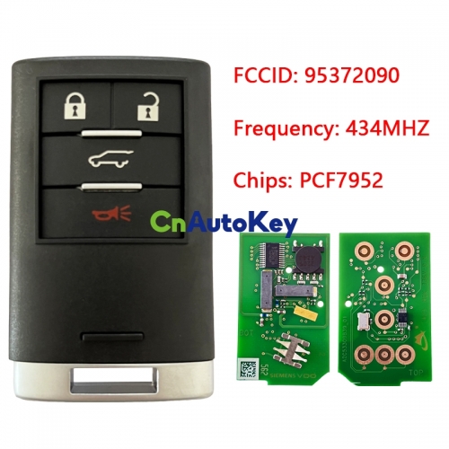 CN014063 for chevrolet captiva 2014 2015 2016 smart remote control key 434mhz PCF7952 95129967