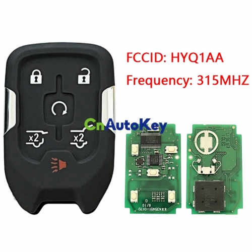 CN014067 Smart Remote Car Key Keyless Fob For Chevrolet Tahoe Suburban Silverado 4-Door Utility FCC ID HYQ1AA PN 13584512