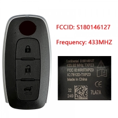 CN027100 Original 2023 N-issan Smart Key Remote 3 Buttons 434MHz Fcc ID KR5TXPZ3 S180146127 HITAG AES CHIP