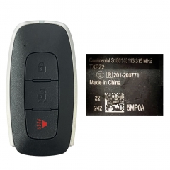 CN027104 Original 2023 N-issan Smart Key Remote 2+1 Buttons 315MHz Fcc ID TXPZ2 S180146113 HITAG AES CHIP