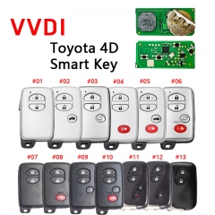 CN007294 Smart Key Universal Remote Key for VVDI Toyota 4D Support Renew and Rewrite