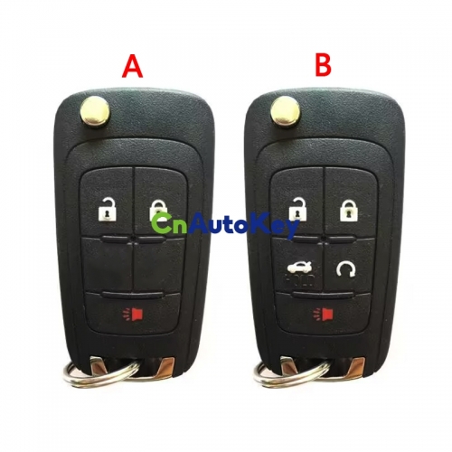 CS014032  2+1/4+1 buttons OEM Key Shell For CHEVROLET Cruze, Malibu, Impala Flip Key shell (without blade)