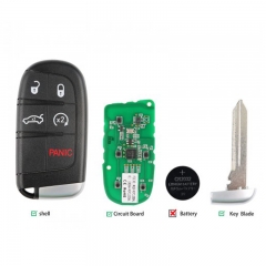 AUTEL MAXIIM IKEY Premium Style IKEYCL005AL Chrysler 5 Buttons Universal Smart Key (Trunk/ Remote Start) 5pcs/lot