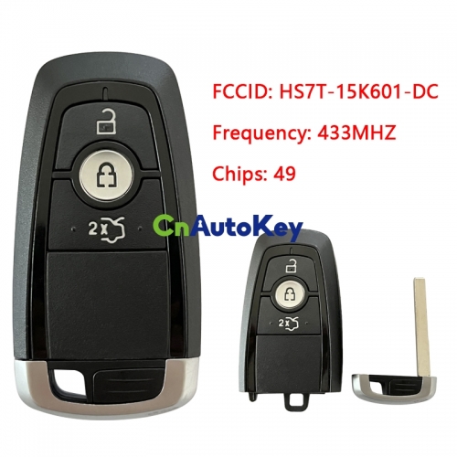 CN018069 OEM Smart Prox Remote Key Fob 3 Button 434MHz Ht-Pro Chip for Ford Edge Figo KA S-MAX Galaxy HS7T-15K601-DC A2C93142100