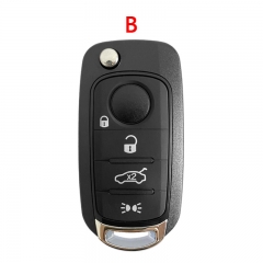 CS017007 Flip Key for Fiat 500 500X 3Buttons key shell Blade SIP22