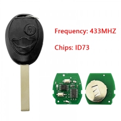 CN006015  2 Button Remote Key For BMW Mini Cooper S R50 R53 433MHZ With ID7...