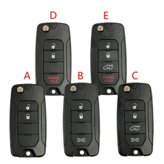 CS086005 For Jeep Renegade 2015/6/7/8 Flip Remote Car Key Shell Case With Uncut ...