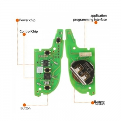 Xhorse XKKF20EN Wire Remote Key Knife Style 3+1 Botton