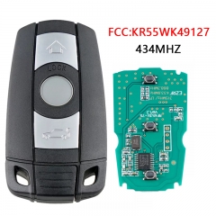 CN006027 Key 434MHZ 3 Buttons Remote Car Key Fob with PCF7945 Chip KR55WK49127 Fit for BMW 3 5 Series X1 X6 Z4 E60 E70 E71 E91 E92 CAS3