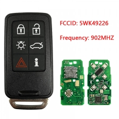 CN050004 ORIGINAL Smart Key for Volvo 6Buttons 902 MHz PCF7953 Part No 5WK49226 ...