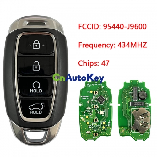 CN020278 Hyundai Kona 2021 Genuine Smart Key 4 Buttons 434MHz 95440-J9600
