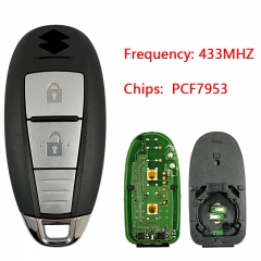 CN048002 Suzuki 2 Button Remote Key With 433mhz PCF7953(HITAG3)chip CMIIT ID2014DJ3916 CCAK14LP1410T6