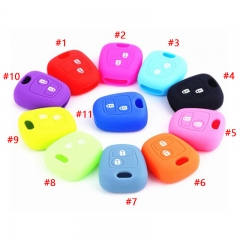 CS009049 Silicone Key Car Case Protector Remote Key Cover For Peugeot 107 206 20...