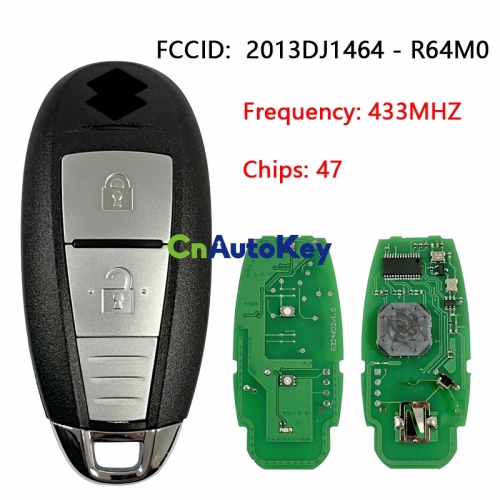 CN048006 Genuine 2 Buttons 434 MHz Smart Proximity Key for Suzuki Vitara - CMIIT ID 2013DJ1464 - R64M0