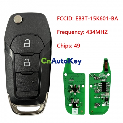 CN018018 for Ford ranger 2 Button Remote key 434MHZ EB3T-15K601-BA