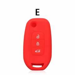 CS010077 Silicone Key Cover for Renault Logan 2 Stepway Sandero Clio 5 Arkana Captur Kadjar 2019 2020 2021 Remote Flip Folding Key Case