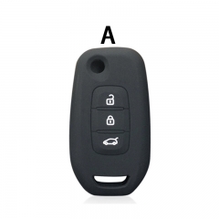 CS010077 Silicone Key Cover for Renault Logan 2 Stepway Sandero Clio 5 Arkana Captur Kadjar 2019 2020 2021 Remote Flip Folding Key Case