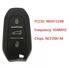 CN016043 ORIGINAL Smart Key for Citroen Buttons3 Frequency 434 MHz Transponder H...