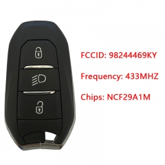 CN016042 OEM Smart Key for Citroen DS 7 Buttons3 Frequency 434 MHz Transponder N...