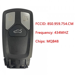 CN008095 Applicable to Audi Smart Car Key Model: FS14P70 FCC: 8S0.959.754.CM 434MHZ MQB48 chip