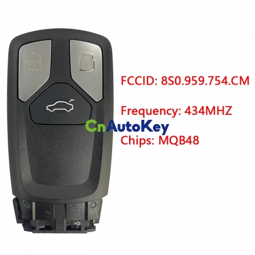 CN008095 Applicable to Audi Smart Car Key Model: FS14P70 FCC: 8S0.959.754.CM 434MHZ MQB48 chip